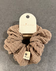 Ananas Co Chouchou en mousseline de coton bio Accessoires de cheveux Ananas Co Moka