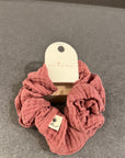 Ananas Co Chouchou en mousseline de coton bio Accessoires de cheveux Ananas Co Framboise
