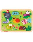 Janod Casse-tête de bois Chunky Jouets Janod Jardin
