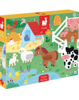 Janod Casse-tête tactile géant La ferme 20 pièces