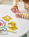 Janod Casse-têtes Parents et bébés animaux Jouets Janod