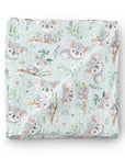 Oleoops Couverture mousseline de bambou pour bébé 47x47 Dodo OleOops Cocos koalas