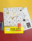 Pico Coloriage géant Éducation Pico Tatouages Temporaires Chats