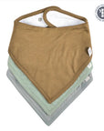 Perlimpinpin Ensemble de 3 bavoirs en bambou Accessoires Perlimpinpin Miel-mousse-galet