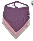 Perlimpinpin Ensemble de 3 bavoirs en bambou Accessoires Perlimpinpin Porto-lotus-taupe