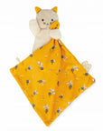 Kaloo Doudou Carré douceur Jouets Kaloo Chat jaune