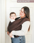 Gustine Écharpe extensible de portage en coton Portage Gustine baby carrier Brownie