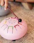 Tambu Tambour en acier 8 tonalités Pinky Winky Rose Jouets Tambu