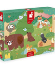 Janod Casse-tête tactile géant La forêt 20 pièces Jouets Janod