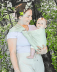 Gustine Écharpe à anneaux Ring Sling Breathe en tissu filet Portage Gustine baby carrier Palmier - Palm Tree