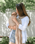 Gustine Écharpe à anneaux Ring Sling Breathe en tissu filet Portage Gustine baby carrier Tulum