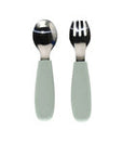 Micasso & Co Silicone and Metal Spoon and Fork Set