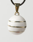 Bola Collier pour future maman Maternité Bola Blanc avec spirale argent