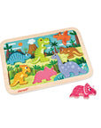 Janod Casse-tête de bois Chunky Jouets Janod Dinosaures