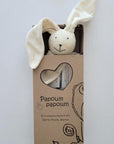 Papoum papoum Lapin doudou en Bambou Dodo Papoum Papoum Lapin crème écru yeux noirs