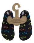 SlipStop Chaussons à semelles adhérentes INF 0-12 mois (2,5-5) Vêtements SlipStop Neon sharks