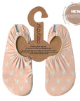 SlipStop Chaussons à semelles adhérentes Enfants S 2-4 ans (7.5-9.5) Vêtements SlipStop Salmon hearts
