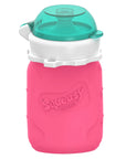 Squeasy Pochette à collation Alimentation Squeasy Rose 3.5 onces