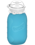 Squeasy Pochette à collation Alimentation Squeasy Bleu clair 6 onces