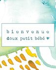 Stéphanie Renière Carte de souhait Bienvenue bébé Accessoires Stéphanie Renière Théodore