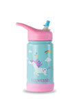 Ecovessel Gourde à paille isolée 12 oz Alimentation Ecovessel Licornes