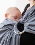 Gustine Écharpe à anneaux Ring Sling en lin Portage Gustine baby carrier Douceur