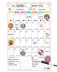 Minimo Calendrier mensuel familial Vertical Éducation Minimo Playful Motivation Ludique