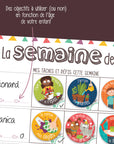 Minimo Organisateur Familial hebdomadaire Vertical Éducation Minimo Playful Motivation Ludique