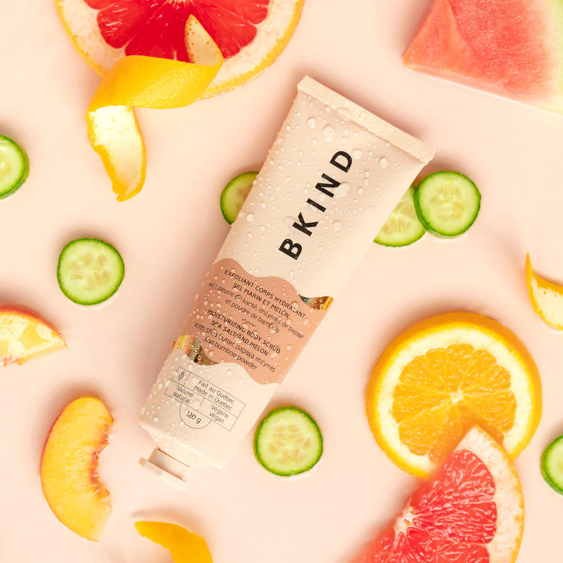 Bkind Exfoliant pour le corps Sel marin &amp; melon Soins corporels BKIND