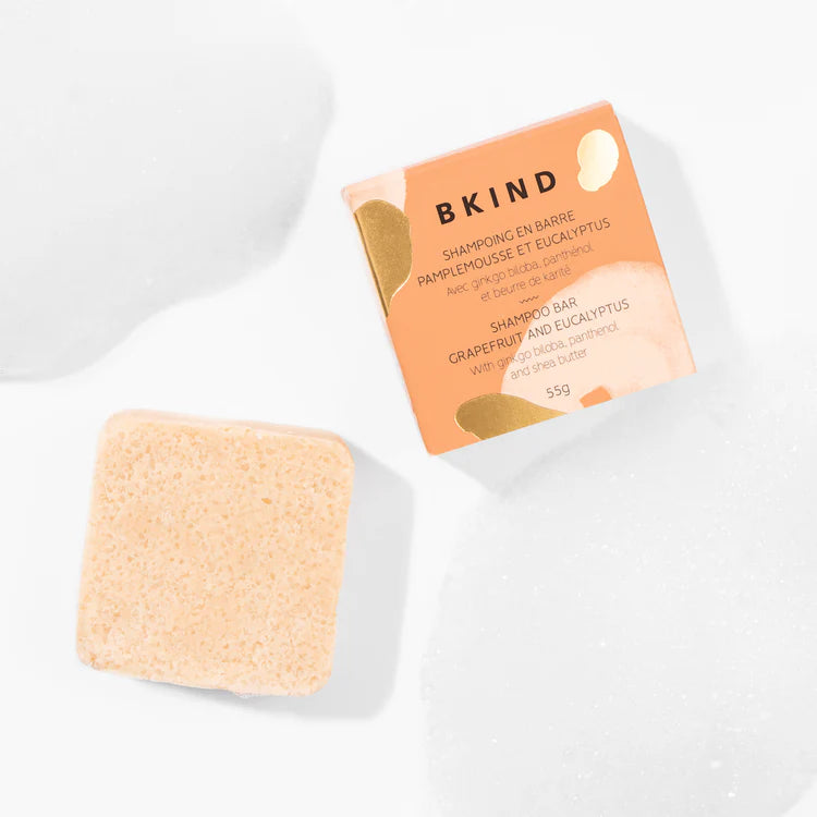 BKIND Shampoing en barre Soins corporels BKIND Normaux à tendance grasse - Pamplemousse & Eucalyptus