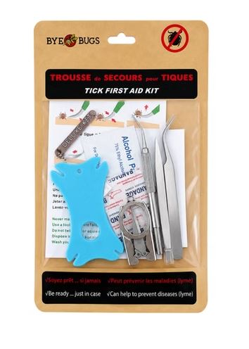 BYE BUGS Trousse de secours deluxe contre les tiques