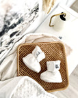 Bébé Ô Chaud Pantoufles 3-6 mois Vêtements Bébé Ô Chaud Ivoire