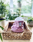 Bébé Ô Chaud Pantoufles 0-3 mois Vêtements Bébé Ô Chaud Vieux rose
