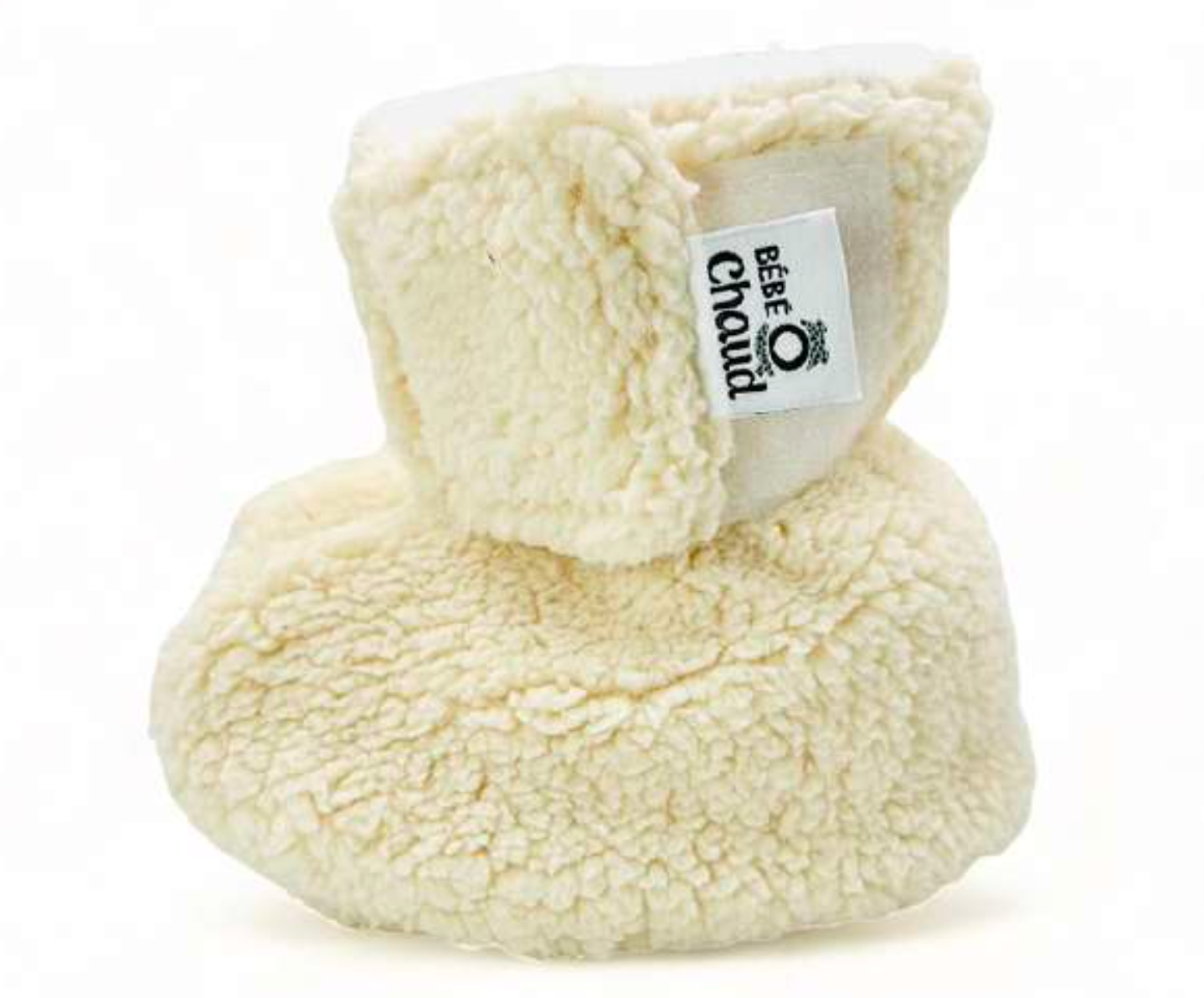 Bébé Ô Chaud Pantoufles 0-3 mois Vêtements Bébé Ô Chaud Sherpa Crème