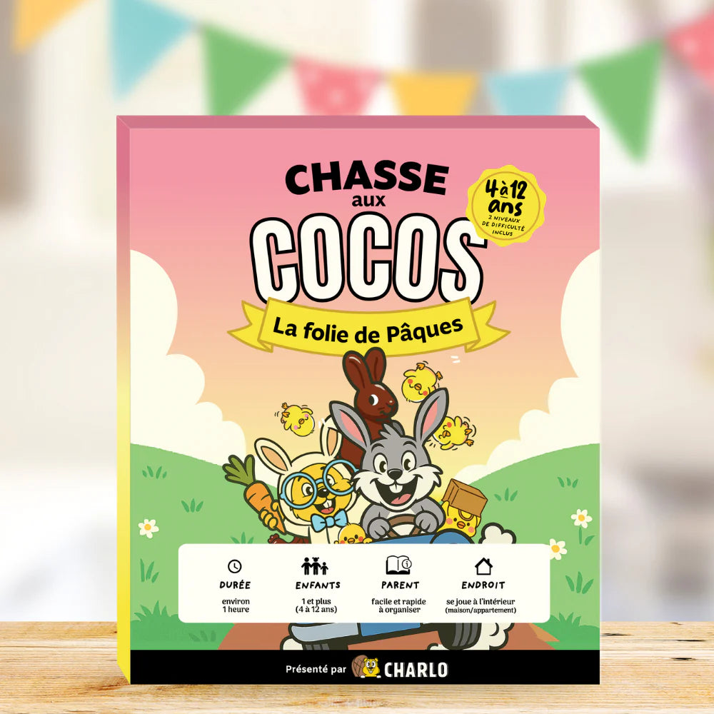 Charlojeu Chasse aux cocos de Pâques Jouets Charlojeu