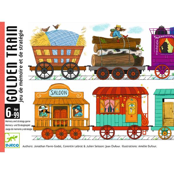 Djeco Jeu de mémoire Golden train Jouets Djeco   