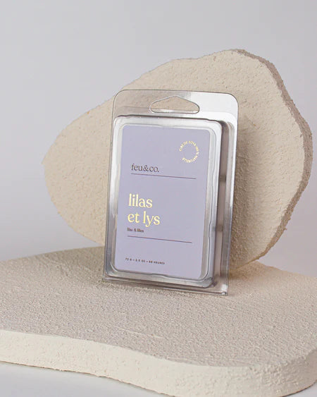 Feu&Co Pastilles de cire de soya pour diffuseur | Fait au Québec Maison Feu&Co Lilas & lys