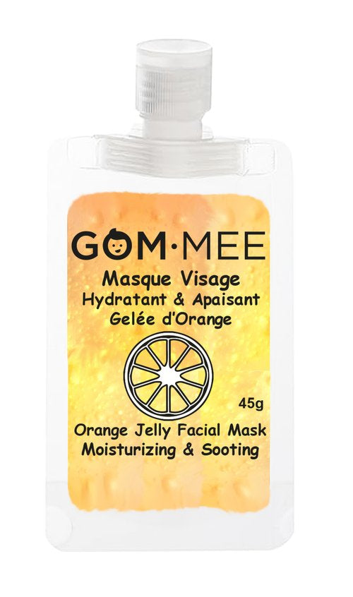 GOM-MEE Masque visage en gel pour enfants et adolescents Soins corporels Gom-Mee Gelée d'orange  