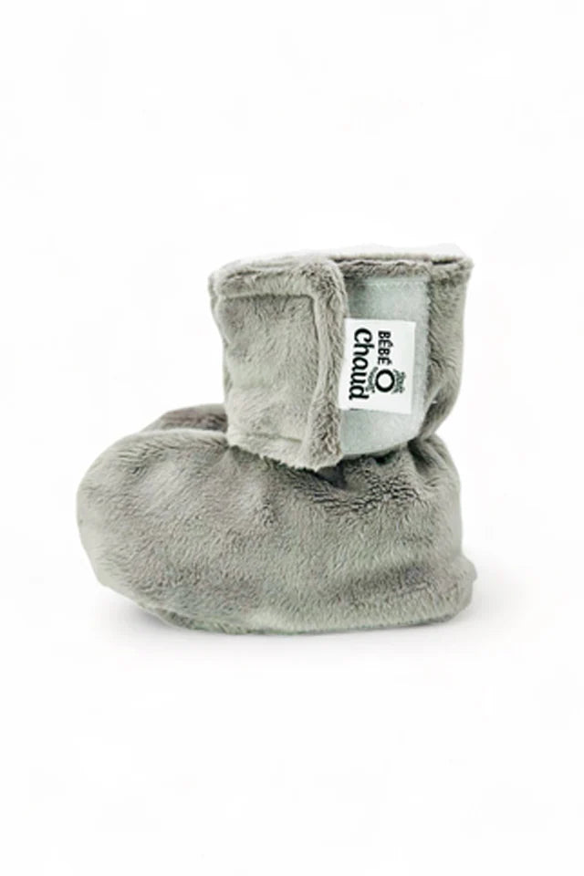 Bébé Ô Chaud Pantoufles 0-3 mois Vêtements Bébé Ô Chaud Gris  