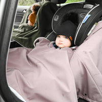 Gustine Housse et Poncho 3 en 1 pour le siège d'auto et porte-bébé En sortie Gustine baby carrier   