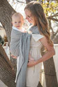 Gustine Écharpe à anneaux Ring Sling Breathe en tissu filet Portage Gustine baby carrier Argent - Silver