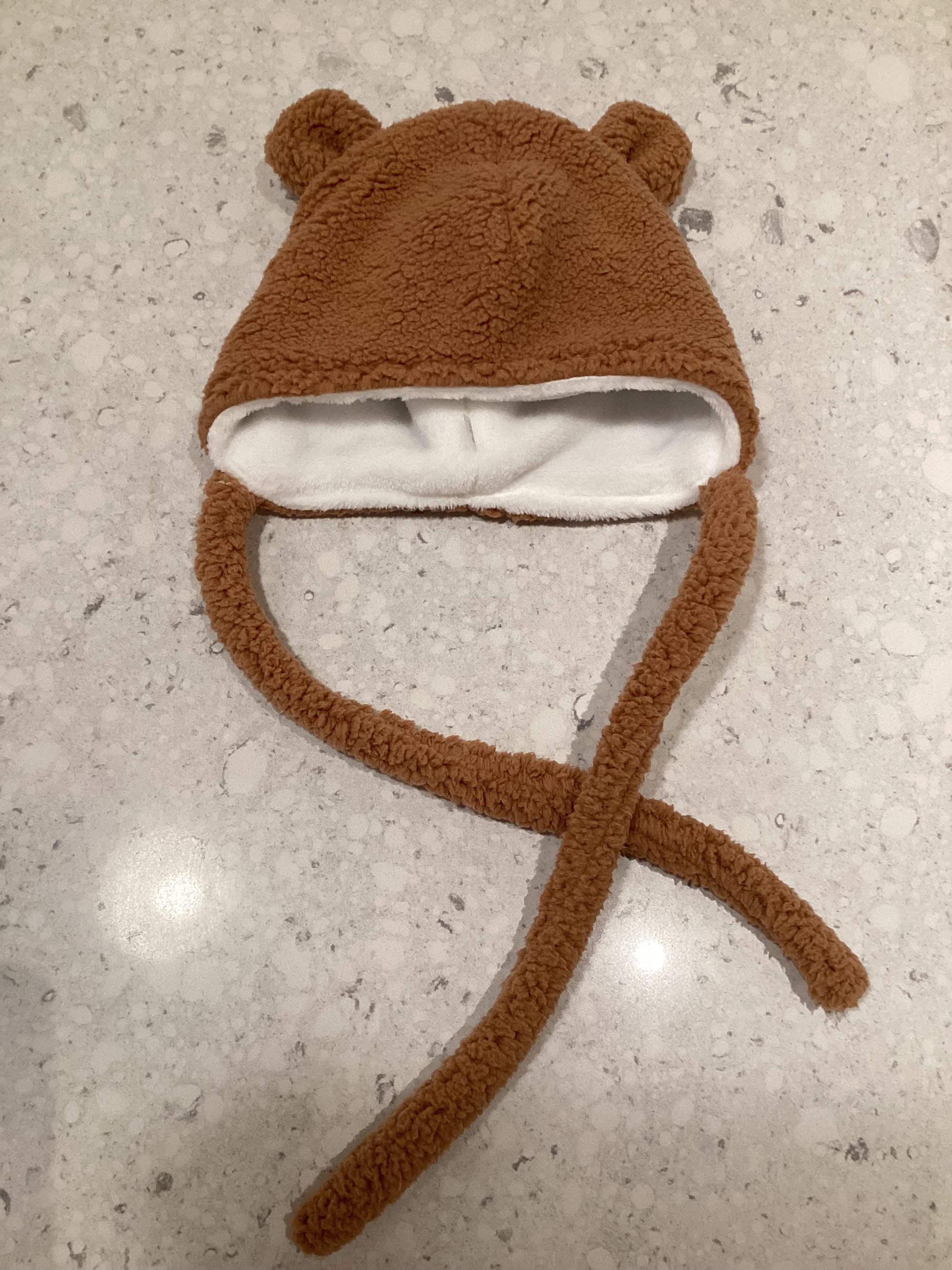 Bébé Ô Chaud Tuque oreille d'ours en sherpa Bébé Ô Chaud Caramel