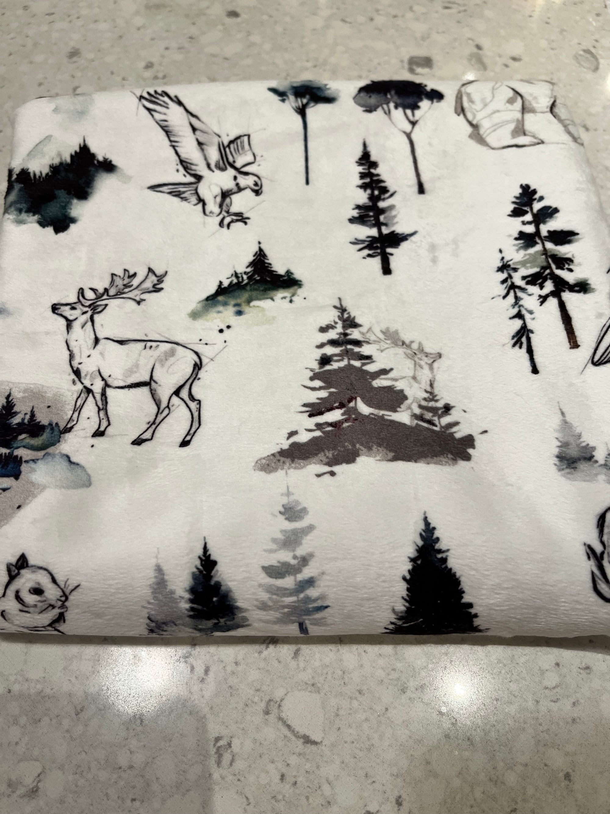 Bébé Ô Chaud Couverture de Minky Dodo Bébé Ô Chaud Forêt mélancolique