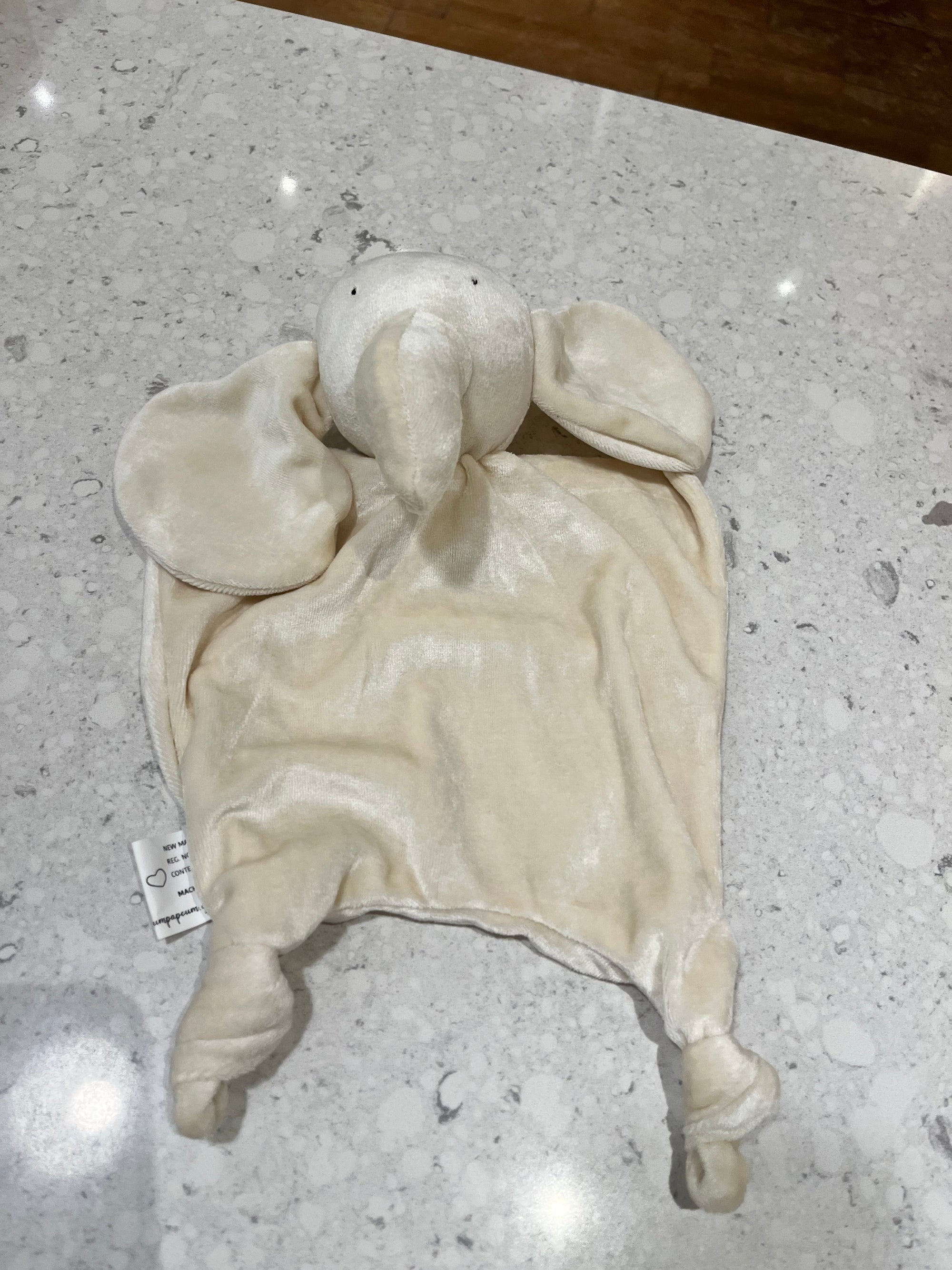 Papoum papoum Éléphant doudou en Bambou Dodo Papoum Papoum Écru