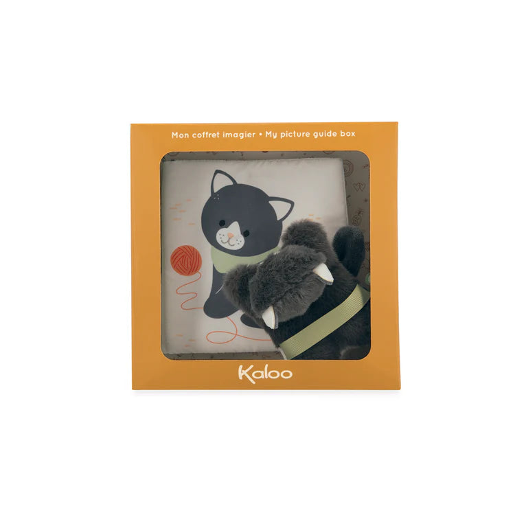 Kaloo Livre d'éveil avec marionnette Kaloo Chamallow à la maison