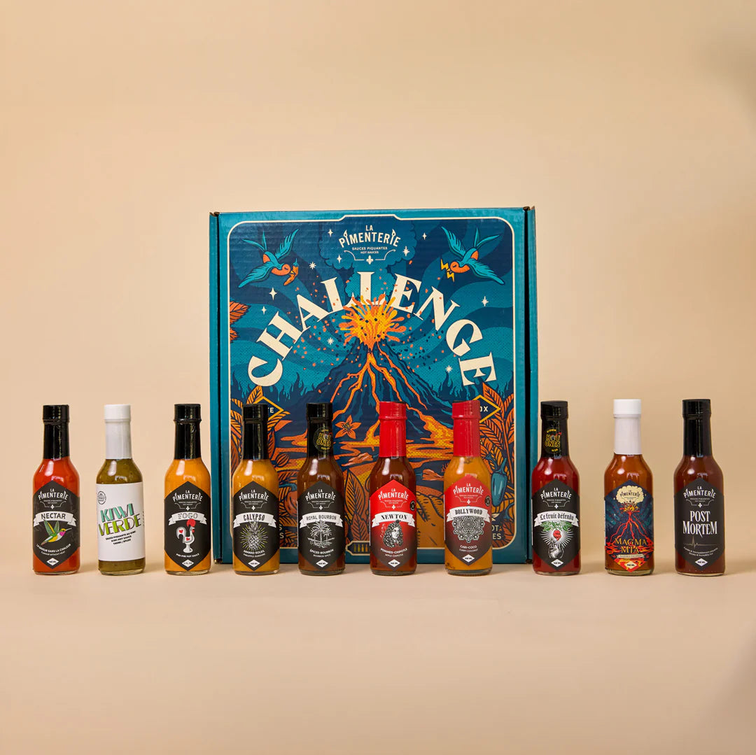 La Pimenterie Boite Challenge 10 sauces piquantes Gourmandise La Pimenterie