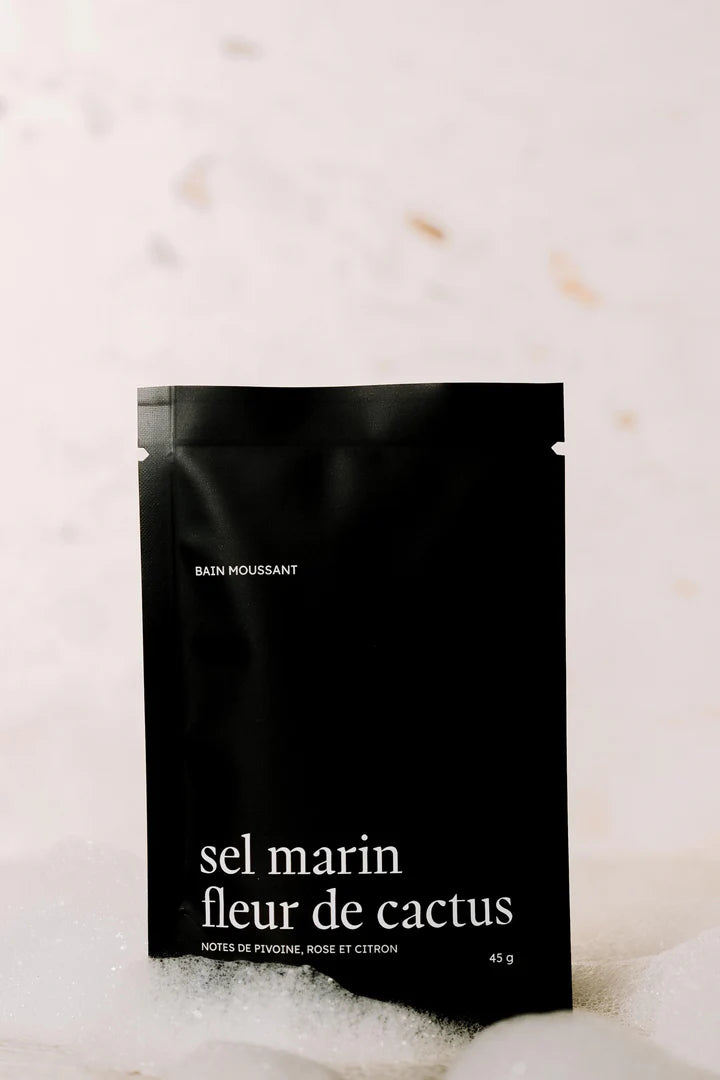 Marée Chandelles Bain moussant 45g Soins corporels Marée Chandelles Sel marin et fleur de cactus