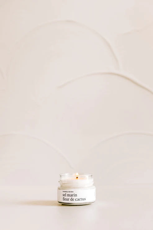 Marée Chandelles Chandelle de soya 106 ml Maison Marée Chandelles Sel marin &amp; fleur de cactus