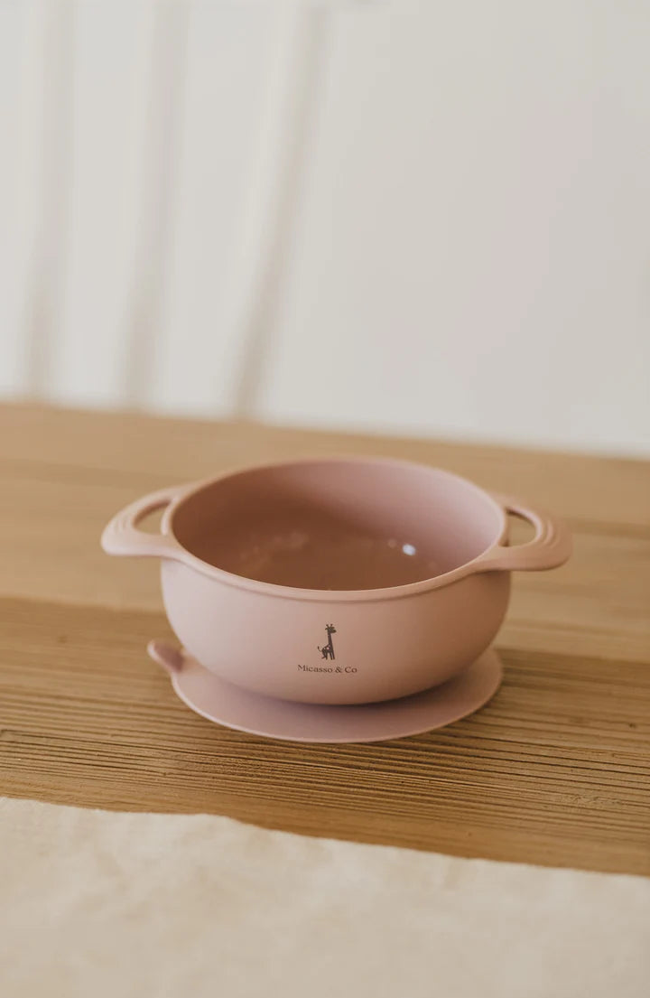 Micasso & Co Bol en silicone à succion Alimentation Micasso & Co Mauve  