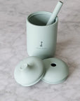 Micasso & Co Tasse Gobelet en silicone à paille et à bec Alimentation Micasso & Co Vert tendre  